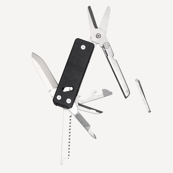 Мультитул RoXoN KS2E 13-in-1 (Сталь_D2/Черный_G-10)